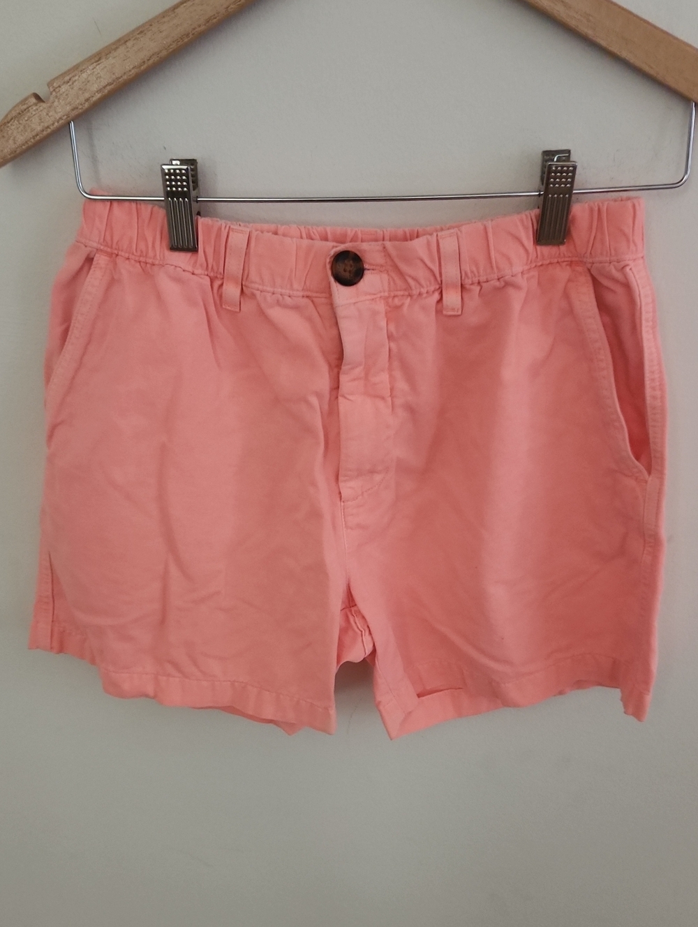 Chubbies Men's Casual Coral Pink Cotton Shorts 5.5 Inch Inseam